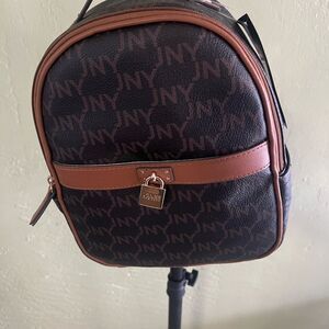 Jones New York Brown Backpack Compact Style